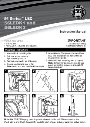 Installation Instructions - F2188 - 56LEDK1 and 56LEDK3 56 Series LED, 19959
