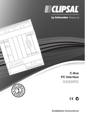 Installation Instructions - F1866/03 - 5500PC C-Bus PC Interface, 22529