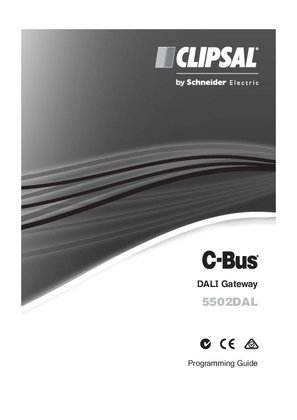 Operating Instructions - F2255/01 - 5502DAL C-Bus DALI Gateway, 23446