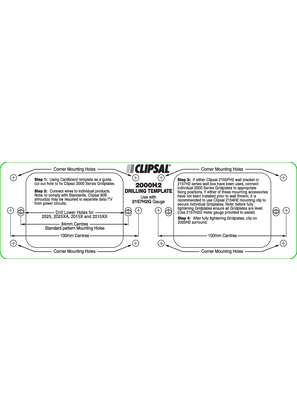 Installation Instructions - 2000H2 Drilling Template