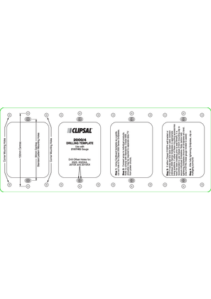 Installation Instructions - 2000/2, 2000/3 and 2000/4 Drilling Template