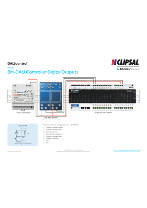 Product Data Sheet - DALIcontrol, BM-DALI Controller Digital Outputs, 25459