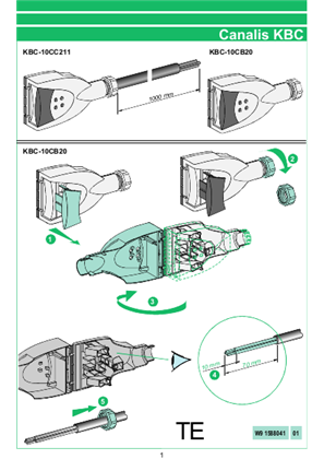 Canalis- KBC Tap-off unit-Installation Instructions