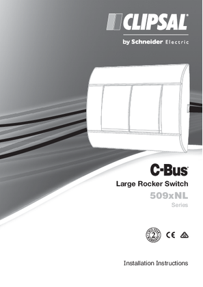 Installation Instructions - F2020/02 - 509xNL Series C-Bus Large Rocker Switch, 27207