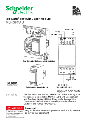 Installation Instructions - F2394/01 - MLHG6T-AU Iso-Gard Test Simulator Module