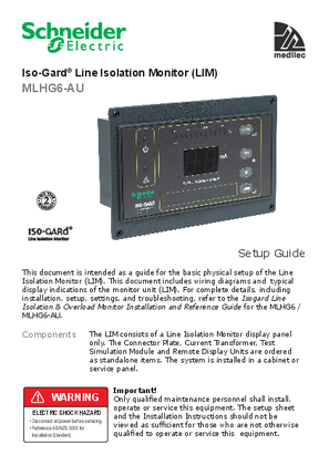 Operating Instructions - F2417/01 - MLHG6-AU Iso-Gard Line Isolation Monitor (LIM)