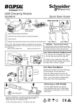 Quick Start Guide - F2424/06 - 30USBCM USB Charging Module