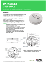 Product Data Sheet - 755PSMA2 Photoelectric Smoke Alarm, 755PSMA2_161215_v1
