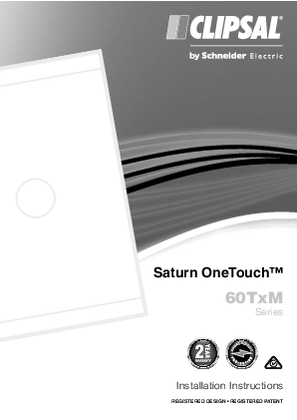 Installation Instructions - F2320/02 - 60TDM, 60TDSM, 60TSRM3 Series, Saturn OneTouch, 22483