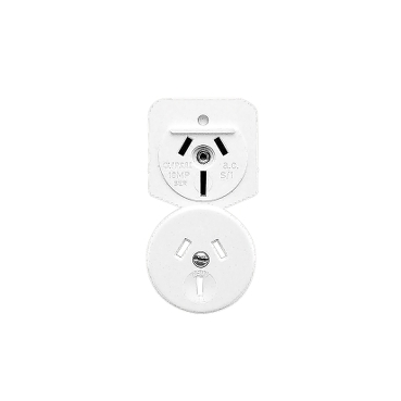 Single Switch Socket Outlet, Panel Mount, 250VAC, 10A