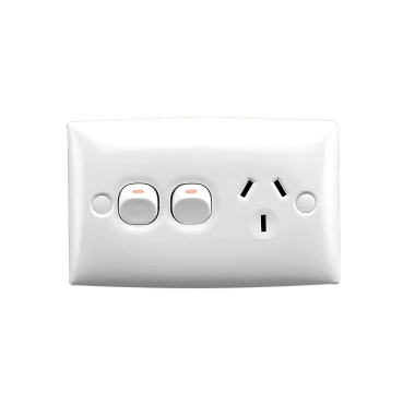 Standard Series, Single Switch Socket Outlet, 250V, 10A, Removable Extra Switch, Safety Shutter