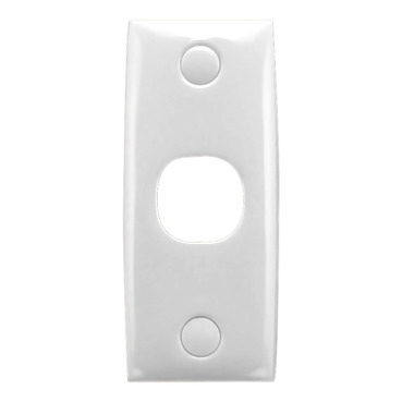 Standard Series, Flush Plates - Standard Series, Architrave Size, Switch Plate 1 Gang (75 X 32mm)