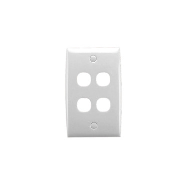 Standard Series, Flush Plate, 4 Gang, Standard