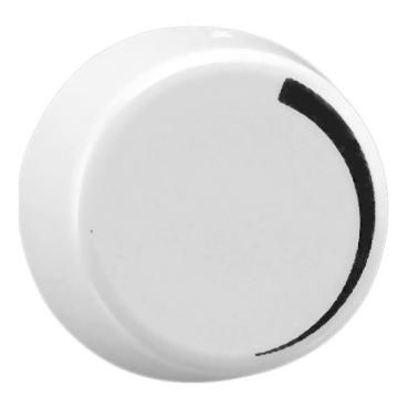 Front Image of 32EDIM-KB-A Dimmer Knob with Decreasing Arch Symbol
