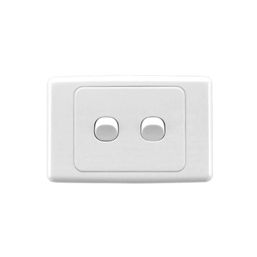 2000 Series, Flush Switch, 2 Gang, 250VAC, 10A, Weatherproof, Horizontal