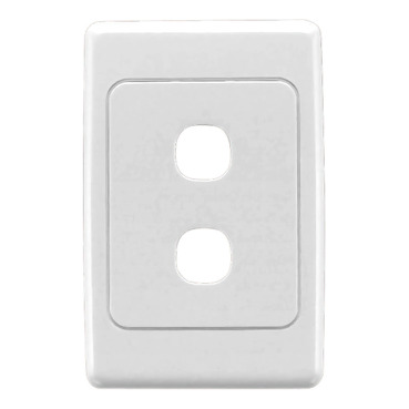 Clipsal 2000 Series Flush Surround And Grid Plate 2 Gang, Vertical/Horizontal Mount