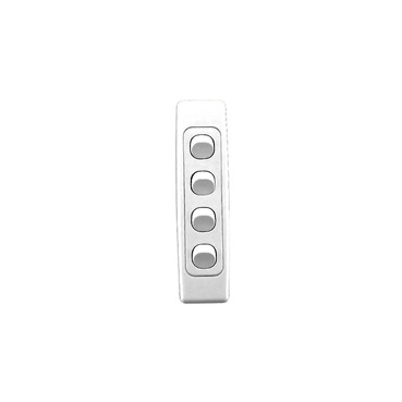 Clipsal 2000 Series Flush Switches Architrave Size, Switch 4 Gang, 250V, 10A