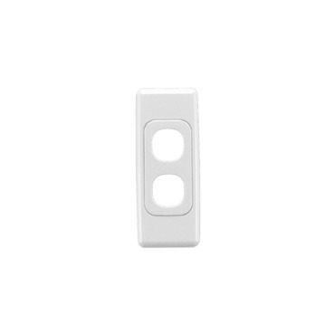 Clipsal 2000 Series Flush Surround And Grid Plate 2 Gang