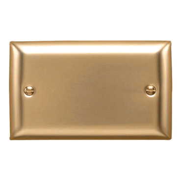 Blank Plates, Spacers - Metal Plate Range, "A" Style Deep Curved Plate, Brass