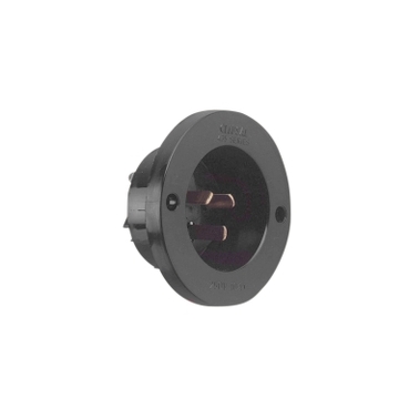 Sockets - Inlet, Flush Inlet Socket 250V 10A - Round Design