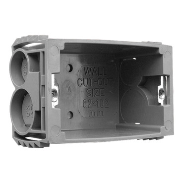 Accessories, Wall Box, Plastic, 1 Gang With Sliding Nuts