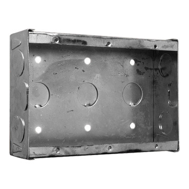 Mounting Accessories Wall Boxes Metal, 3 Gang