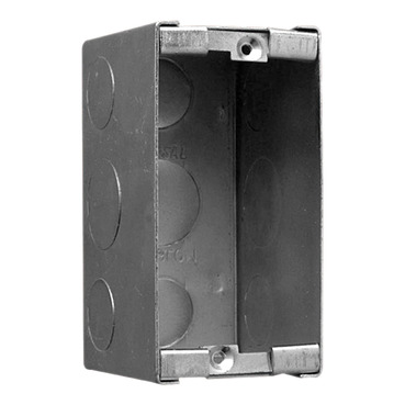 Mounting Accessories Wall Boxes Metal, Poured Concrete, 1 Gang Deep Wide