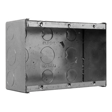 Mounting Accessories Wall Boxes Metal, Poured Concrete, Single Height, 3 Gang