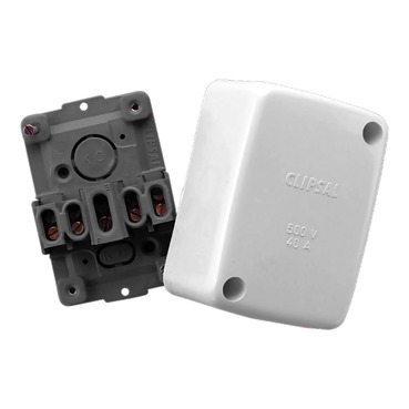 Clipsal - General Accessories, Junction Box, With 5 Fixed Terminals, 40A, 45Wx86Lx58D