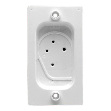 Clock Point Socket Outlet, 250VAC, 4 Pin