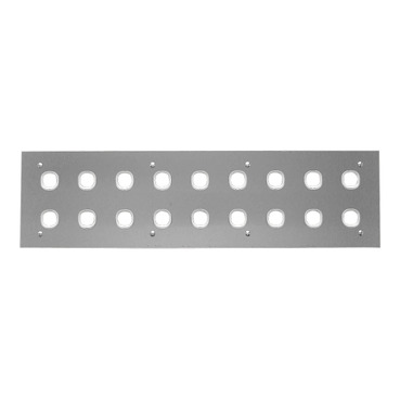 Metal Plate, Switch Plate, 18 Gang, 2 Rows Of 9