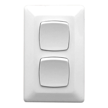 Prestige Series, Switch, Single Vertical Mount, 230/240V, 10A, 2 Gang