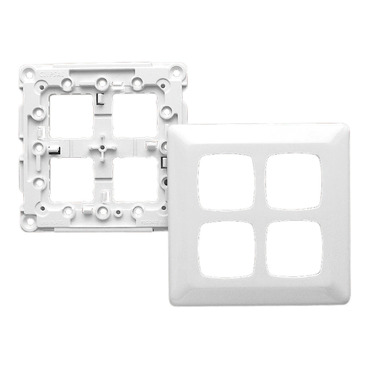 Switch Grid Plate And Cover, 4 Gang, Large Format Size
