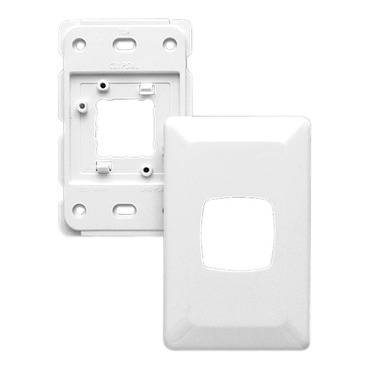 Prestige Series, Switch Grid Plate And Cover, 1 Gang, Standard Size