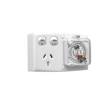 Standard Series, Single Switch Socket Outlet, 250V, 15A, 7 Day Timer Control