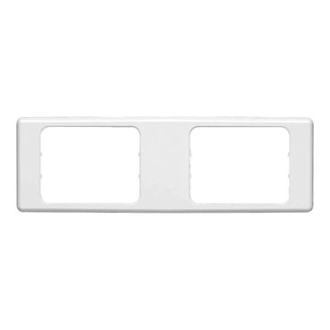Clipsal 2000 Series Flush Surround 2 Gang, Horizontal Mount, Curved Sided, Standard Pattern