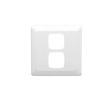 Prestige Series, Moulded Switch Plate, Large Format Size, 2 Gang