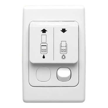 2000 Series, Room Access Card Operated Switch, 250VAC, 1 X 16A/3 X 10A, With Neon Indicator