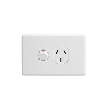 Clipsal C2000 Series Single Switch Socket Outlet Classic, 250V, 10A, 2 Pole