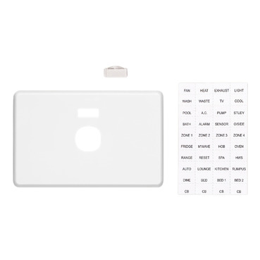 Clipsal C2000 Series Switch Plate Cover 1 Gang, Metal Finish, Horizontal Mount, With ID Window