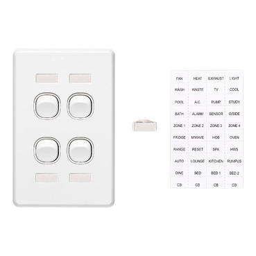 Classic C2000 Series, Switch, 4 Gang Vertical Id