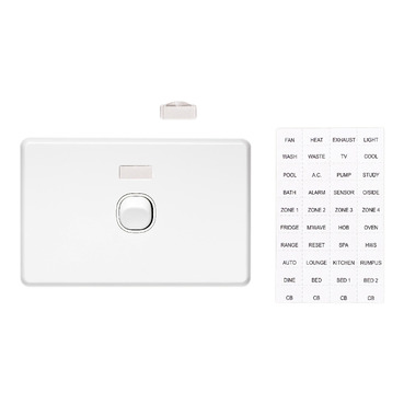 Classic C2000 Series, Flush Switch, 1 Gang, 250VAC, 10A, Horizontal