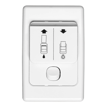 Clipsal 2000 Series Room Access Card Operated Switch 250VAC, 1 X 16A/1 X 10A,With Extra Switch