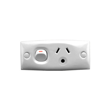Single Switched Socket Skirting Mount Lighting