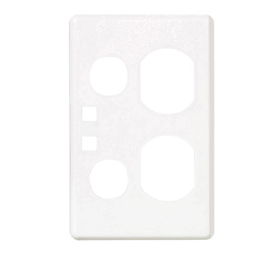 Classic C2000 Series, Socket Outlet Cover Plate, Vertical Mount, For C2025VN Twin Switched Socket
