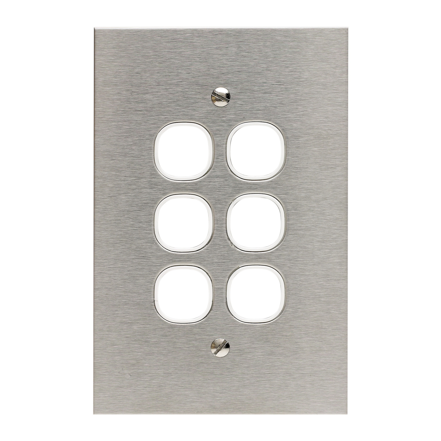 Switches - Metal Plate Range, 6 Gang grid