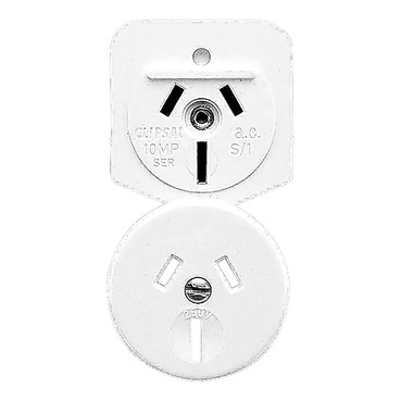 Single Switch Socket Outlet, Panel Mount, 250VAC, 15A