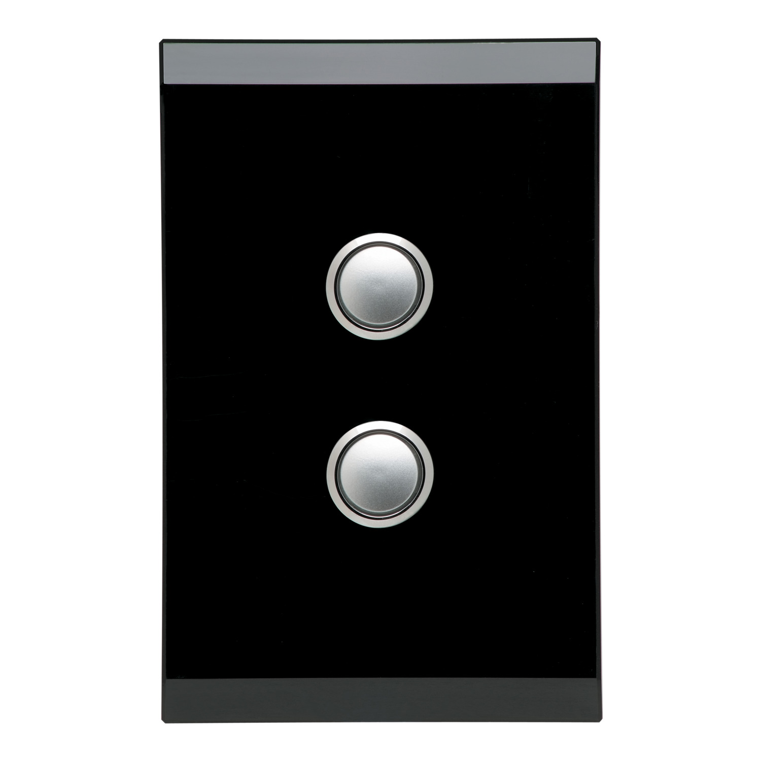 Push-button Switch LED, 2 Gang, 250V, 16AX/20A, LED Indicator