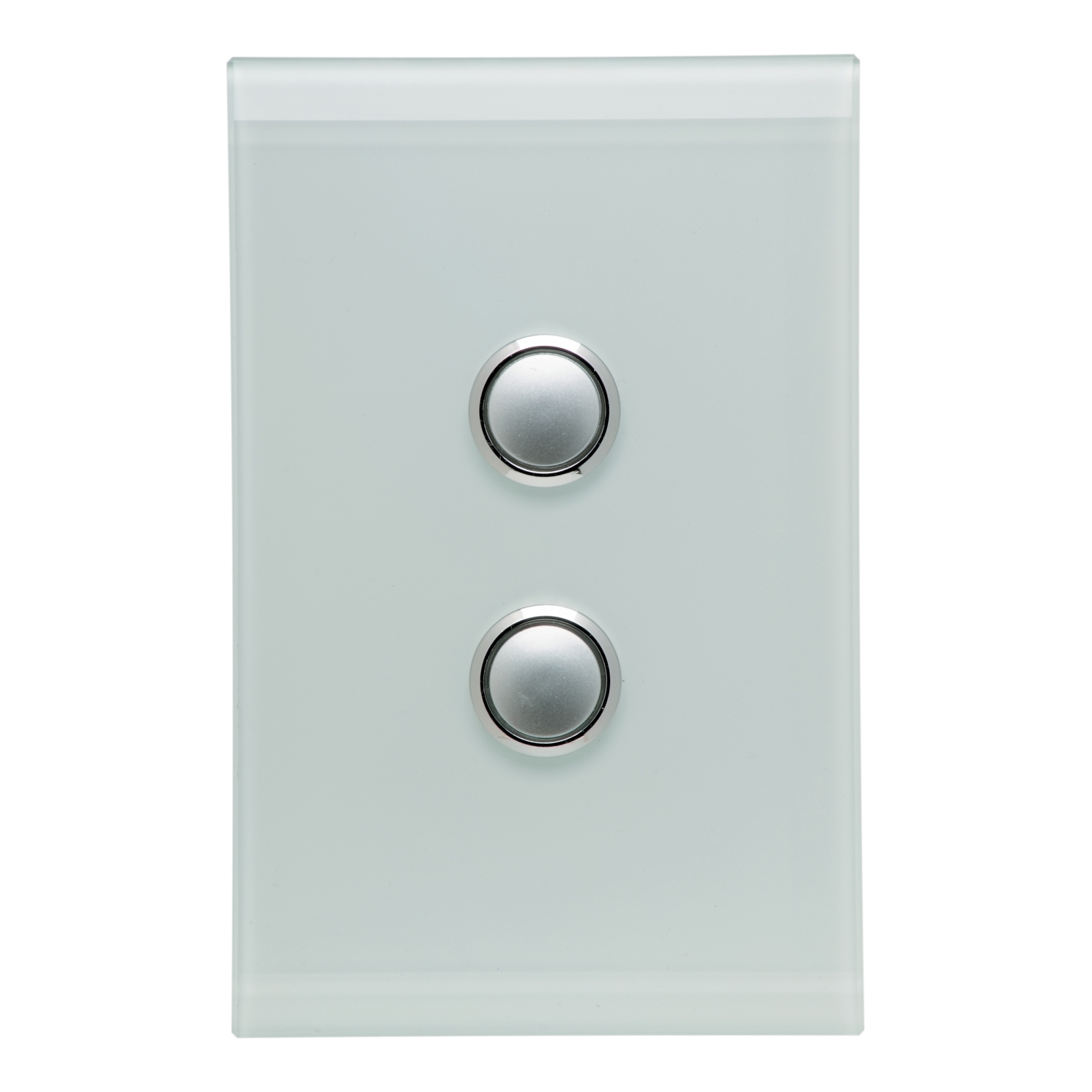 Push-button Switch LED, 2 Gang, 250V, 16AX/20A, LED Indicator