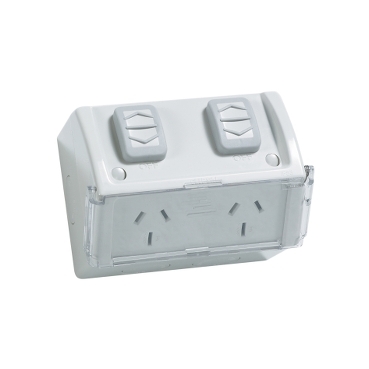 German socket outlet 16A 250V~ with safety device and fast terminal  connection white Simon 27 Play